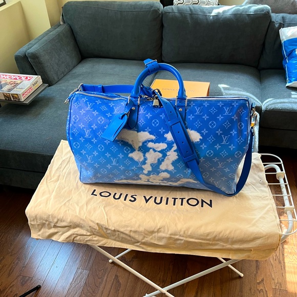 Louis Vuitton Keepall 50 cloud collection - Mens - Picture 1 of 10